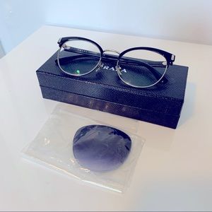 LAST CHANCE 🚀 Prada Frames Prada 63TV Eyeglasses - 1AB1O1 - Black / 52